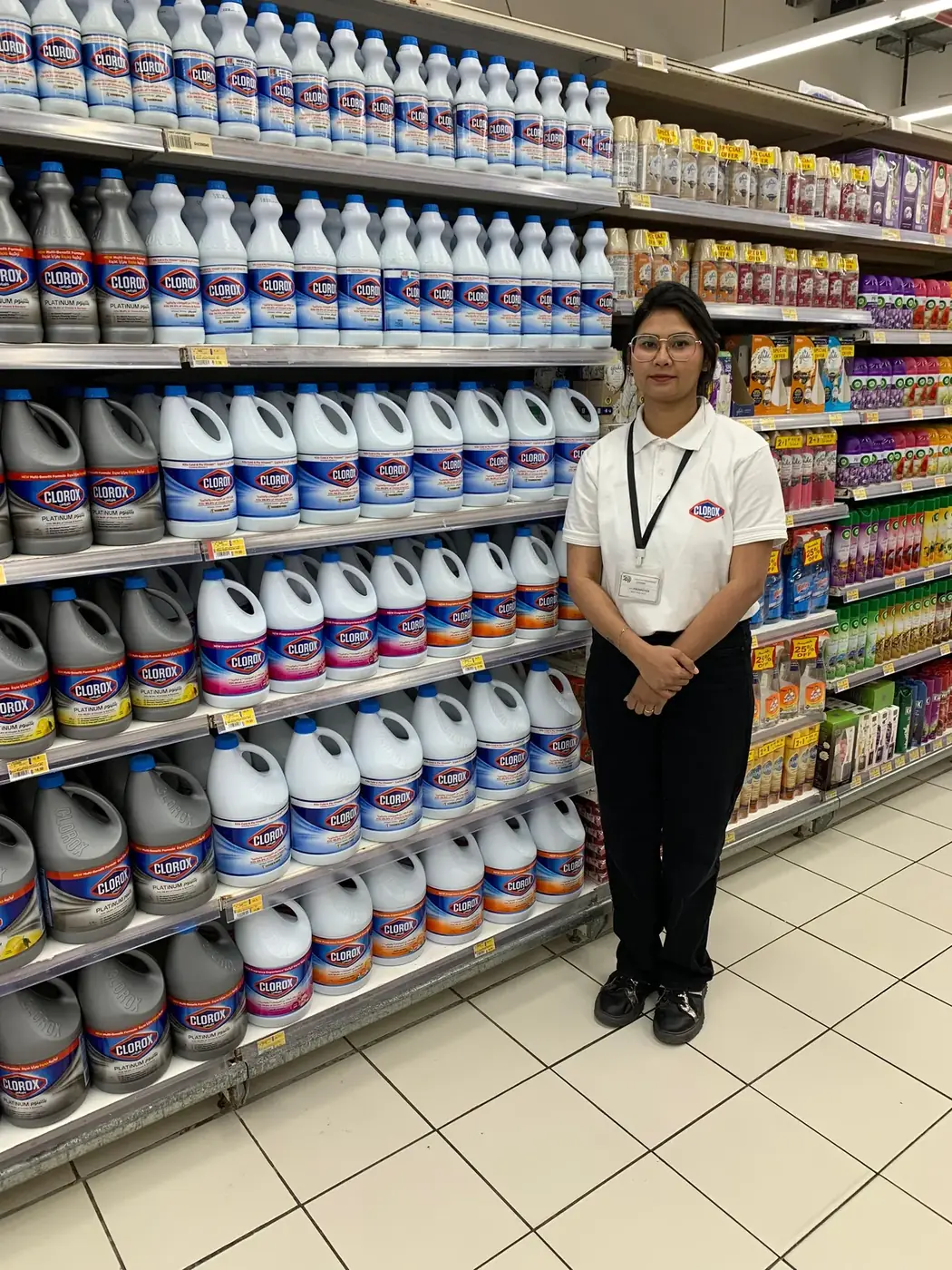 Clorox promoter in a cleaning supplies aisle (4)