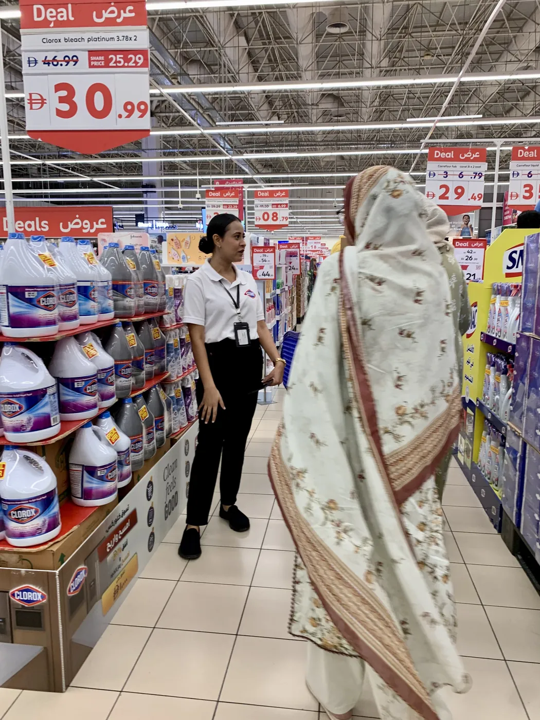 Clorox promoter in a cleaning supplies aisle (5)