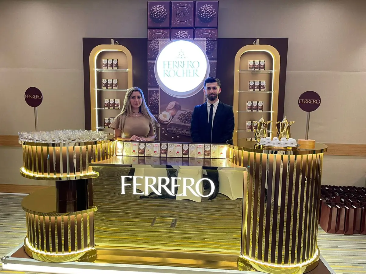 Branded set at a corporate event (1)