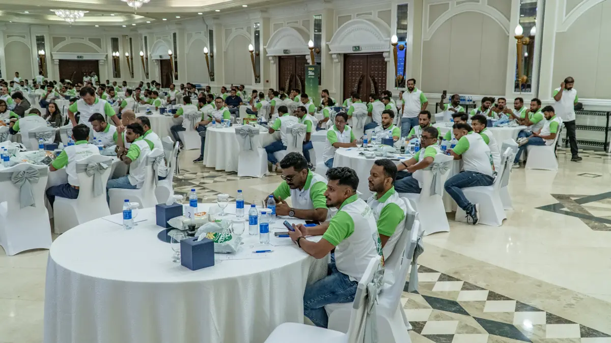 Branded set at a corporate event (4)