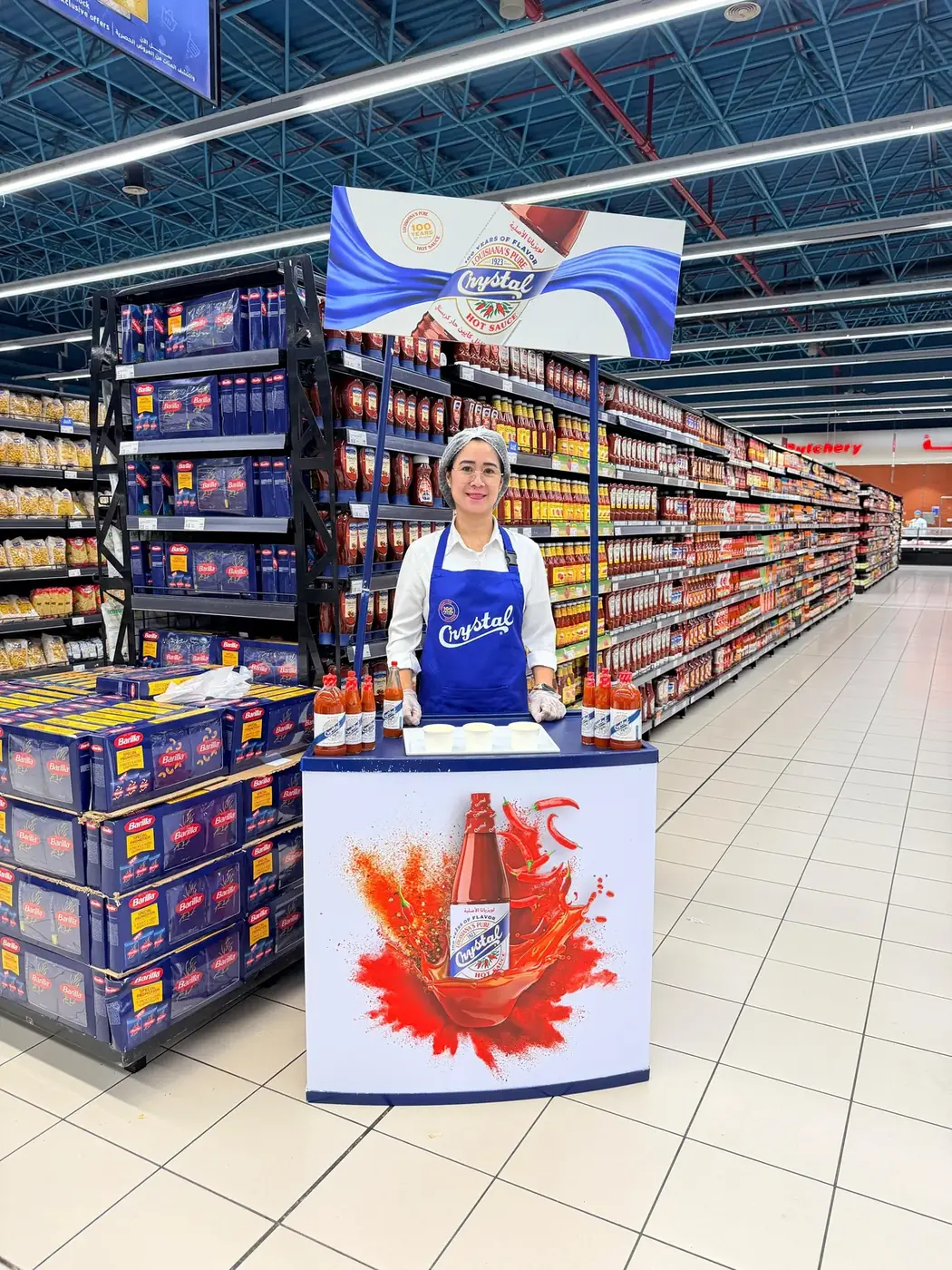 Promoter at a Crystal sauce sampling stand (5)