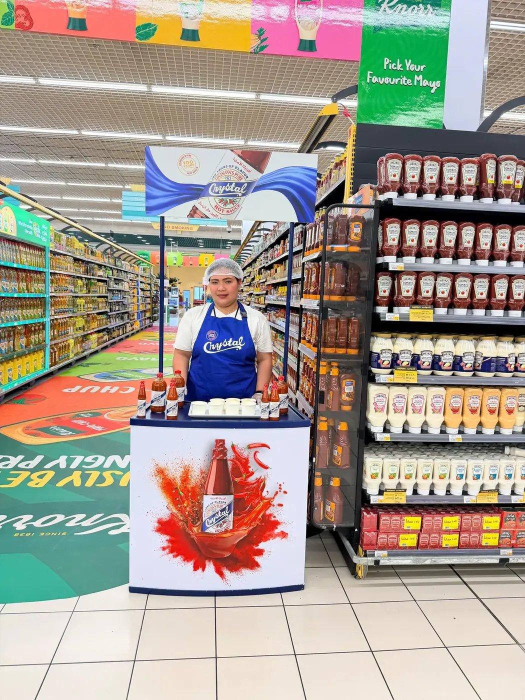 Promoter at a Crystal sauce sampling stand (6)