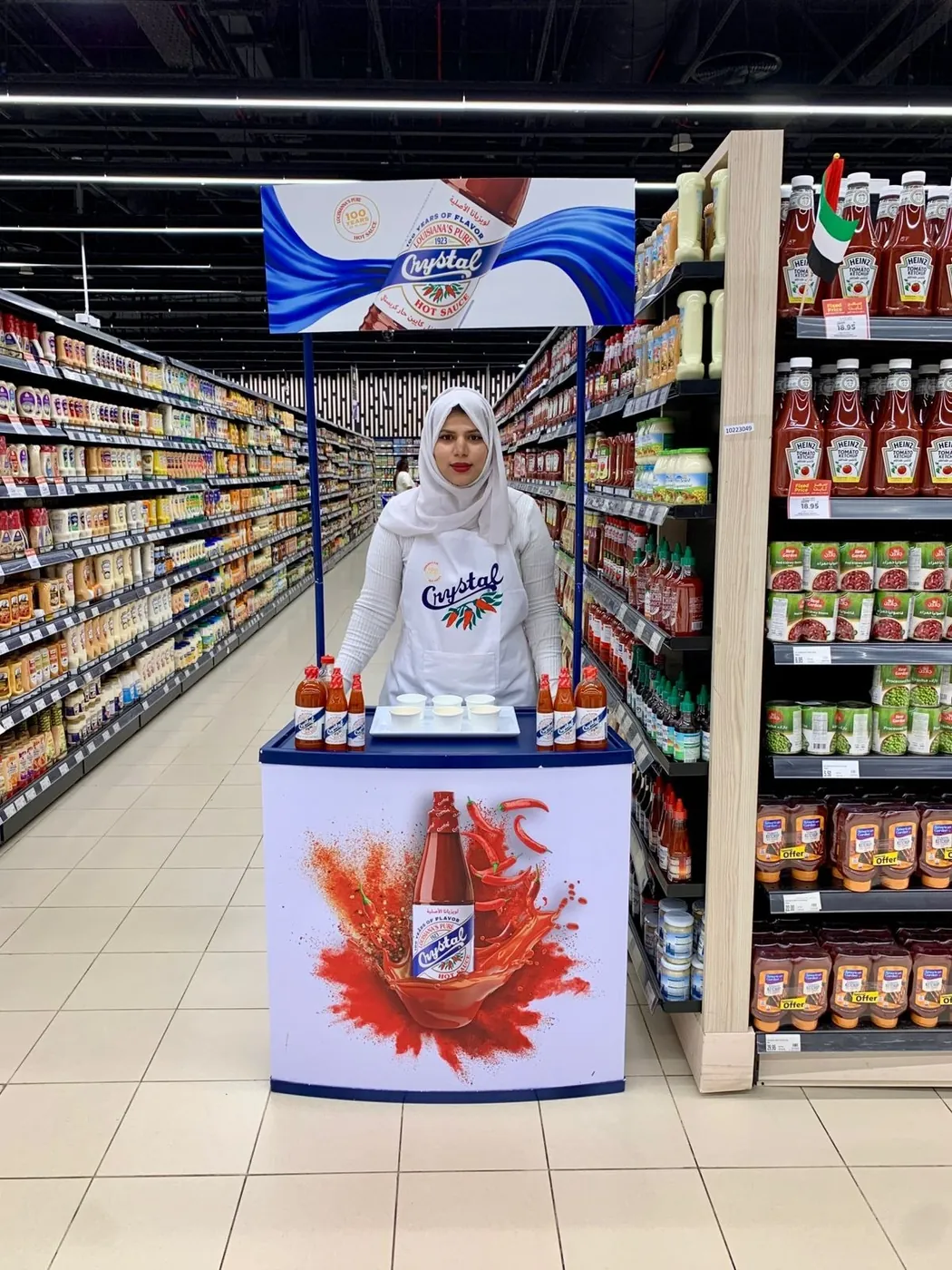 Promoter at a Crystal sauce sampling stand (7)