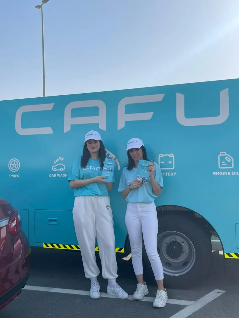 Branded hosts at a fuel-delivery truck activation (1)
