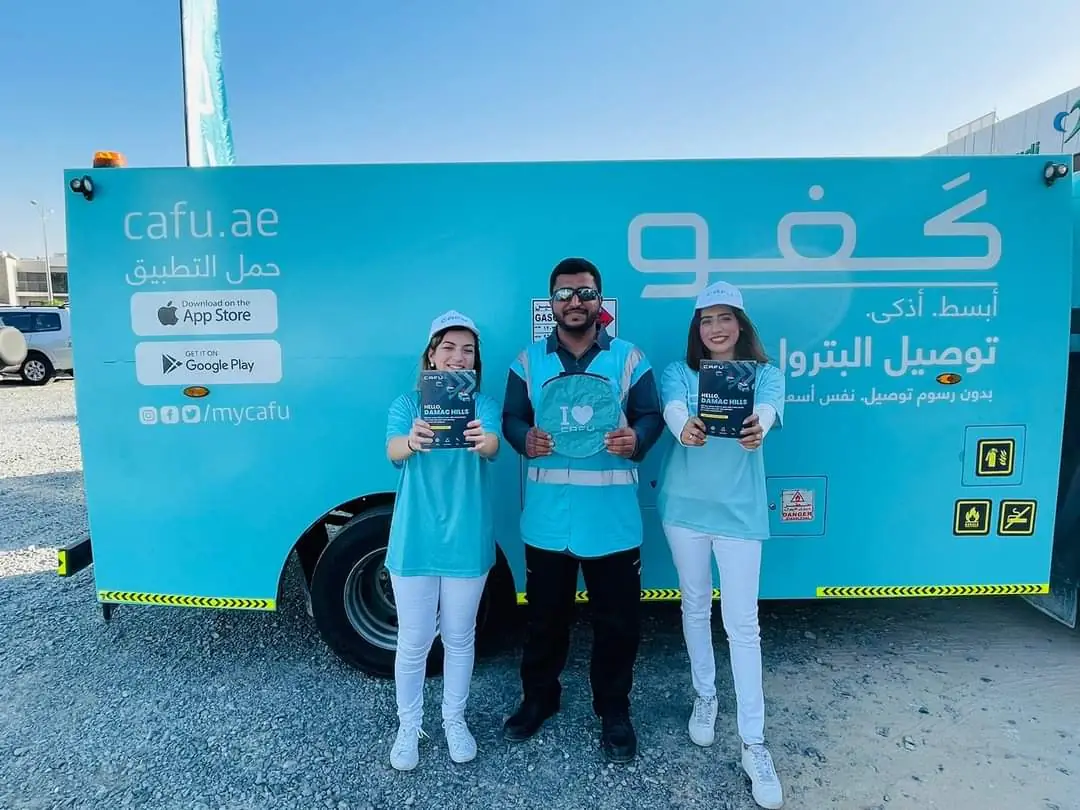 Branded hosts at a fuel-delivery truck activation (2)