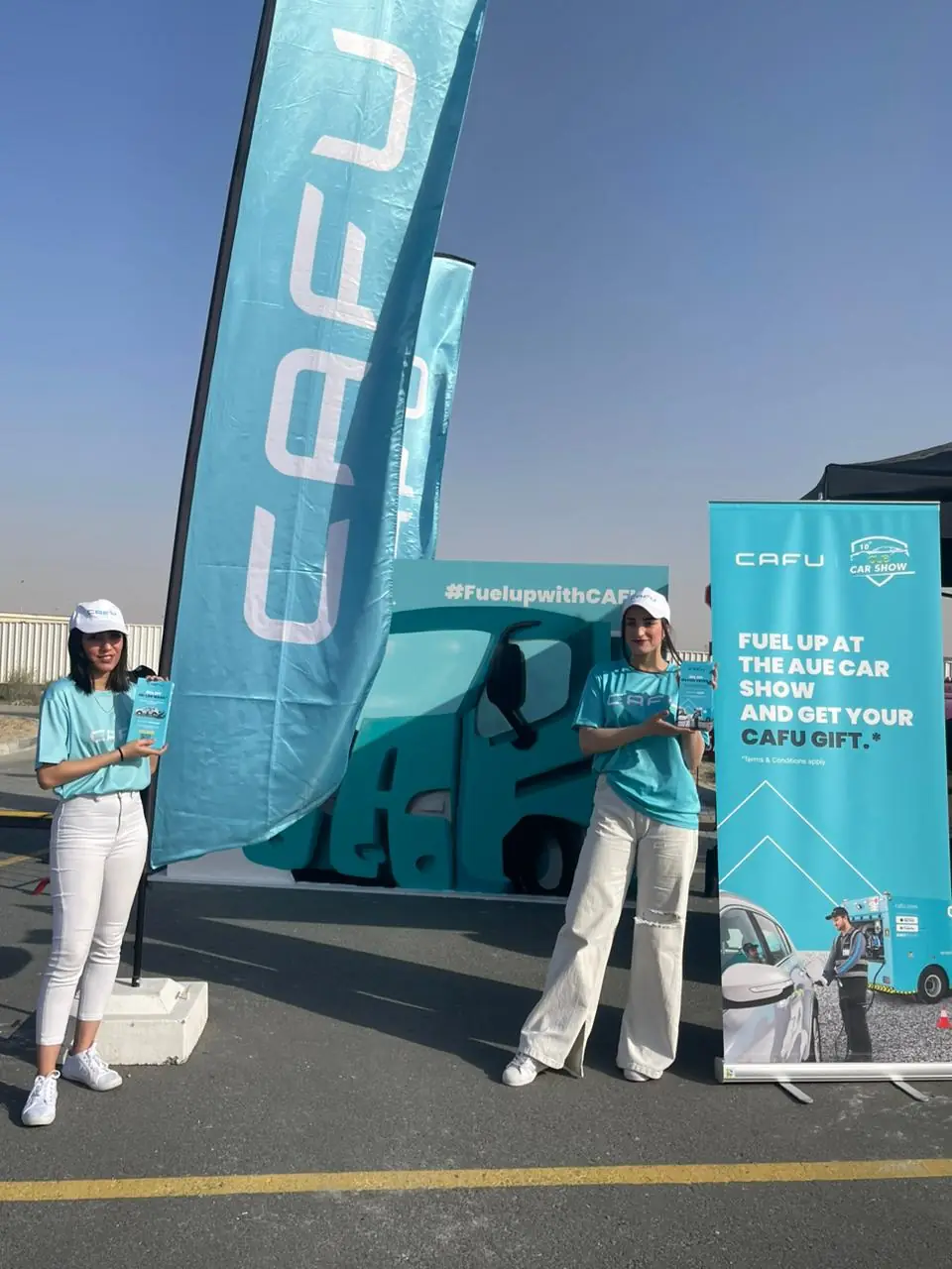 Branded hosts at a fuel-delivery truck activation (3)