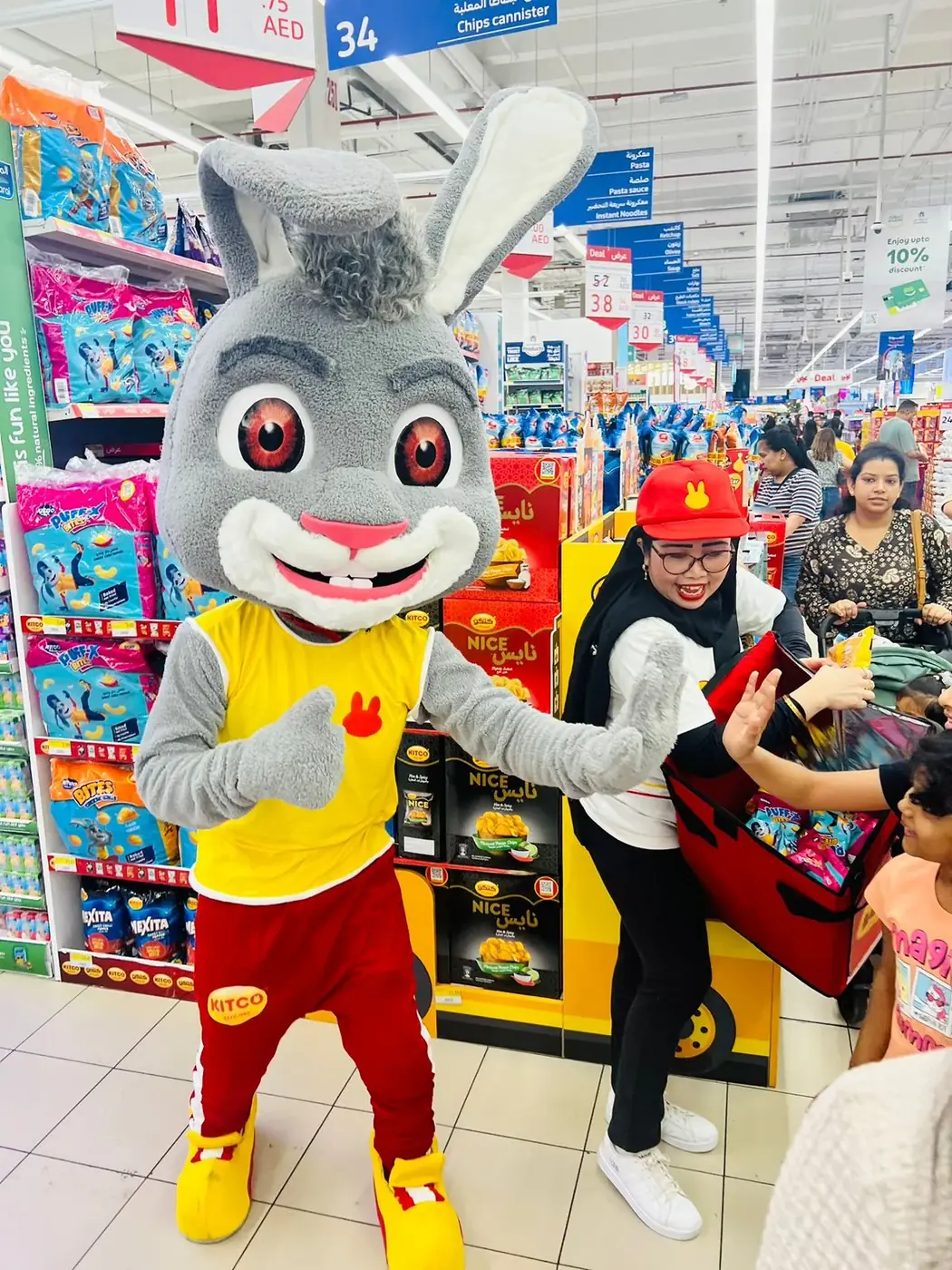 Mascot at an in-store promotion (5)