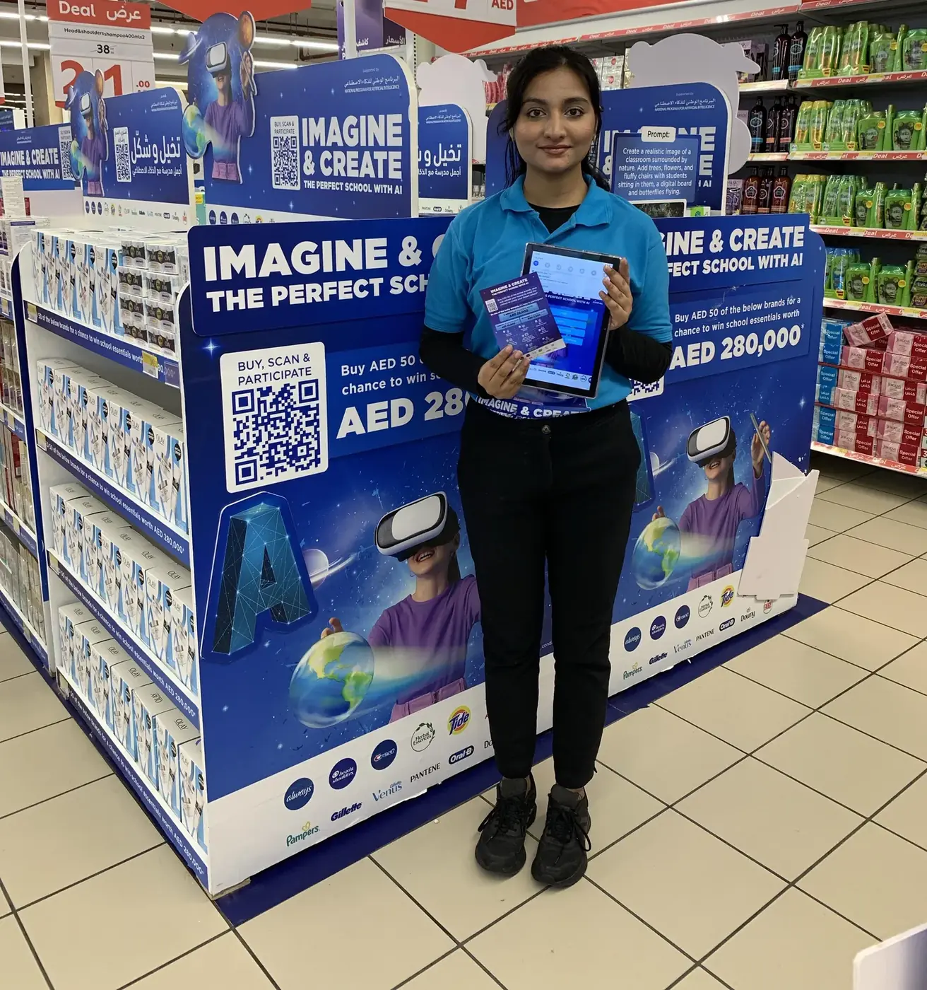 P&G promoter in a supermarket aisle (3)