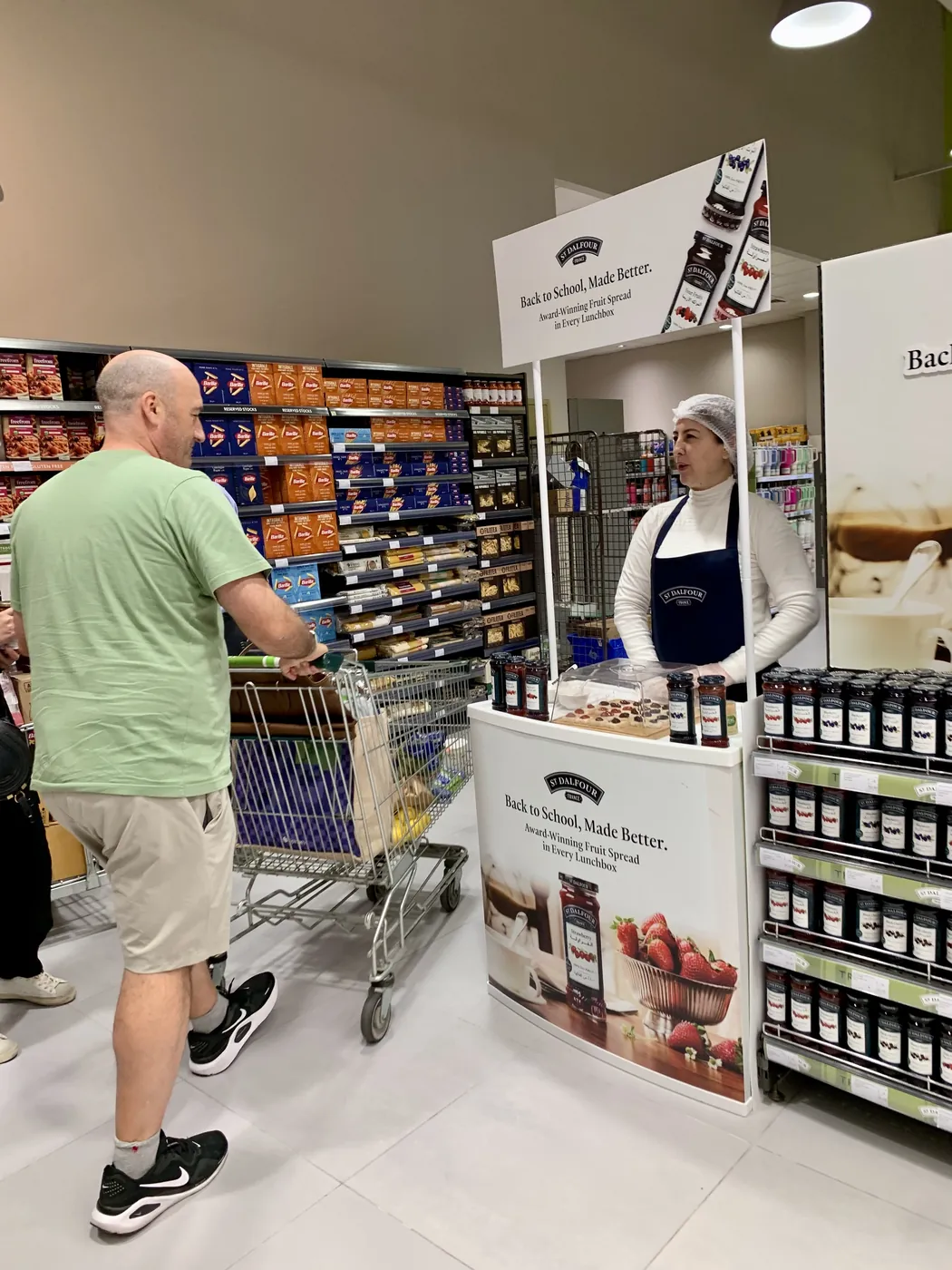Promoter at a St Dalfour sampling counter (5)