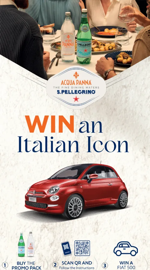 Acqua Panna and S.Pellegrino microsite: win a Fiat 500